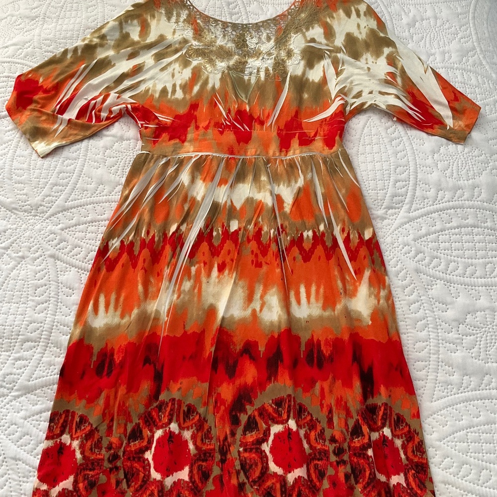 Spring, summer short sleeve dress.